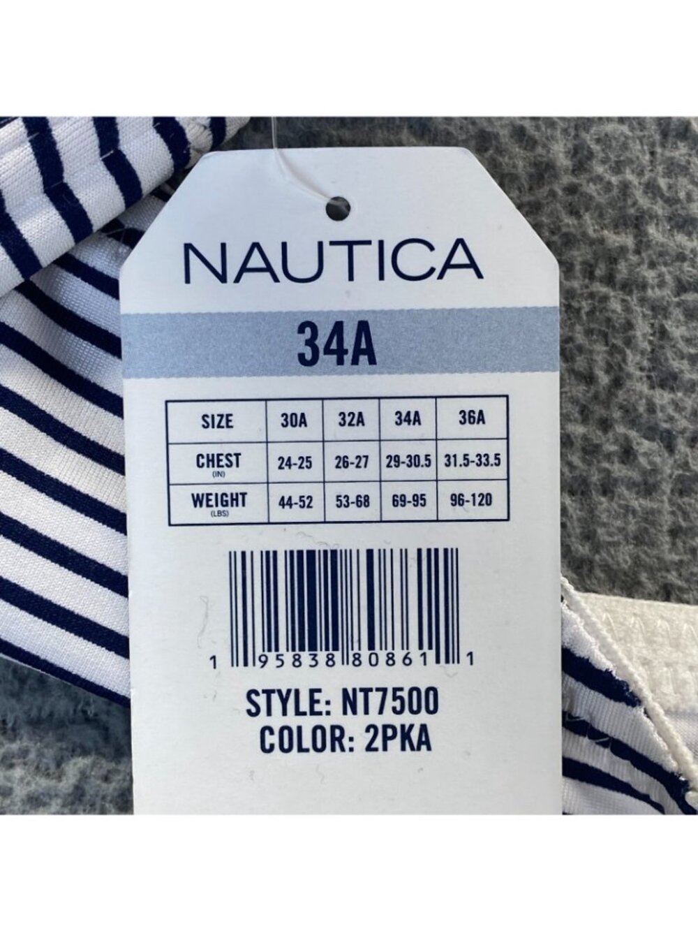 Náutica Girls Teenage Bra Kids Soft Training Breathable Underwear 2 pack 34A NEW - Picture 4 of 7